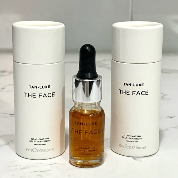 2X Tan-Luxe 0.34 oz The Face Medium/Dark Self-Tan Drops - Picture 1 of 1